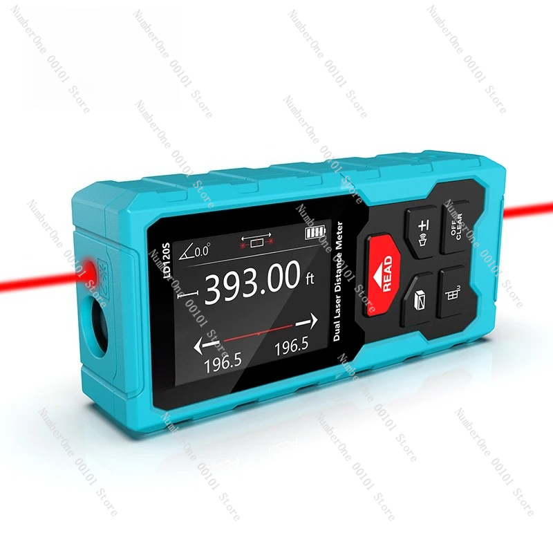 Laser Distance Measure - Dual Laser Distance Meter Rechargeable Bilateral