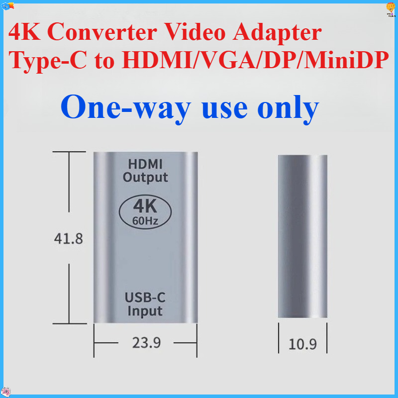 Electronics And Gadgets With C - 4K Converter Video Adapter Type-C To
