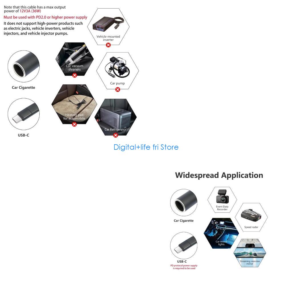 Electronics And Gadgets With C - E06D USB C Male to 12V