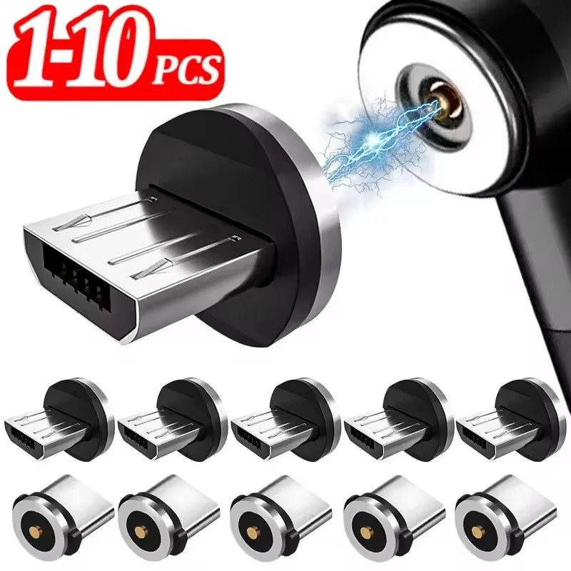 Magnetic Charging Cable - 1/5/10PCS USB-A Type C Magnetic Plug