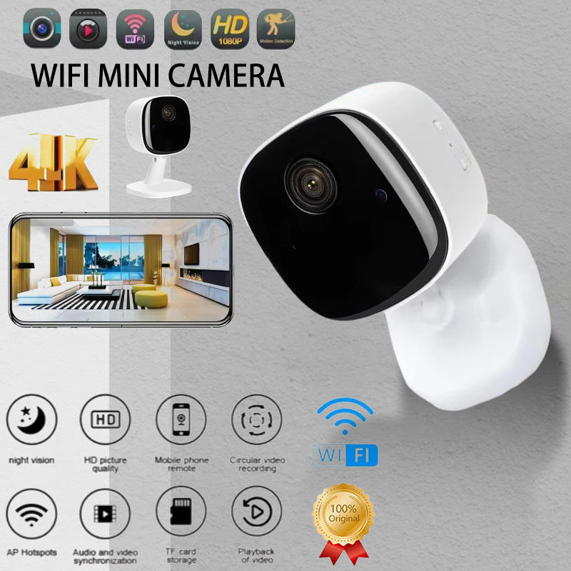 Compact Camera Mirrorless - 4K Security Camera Wireless Full Color