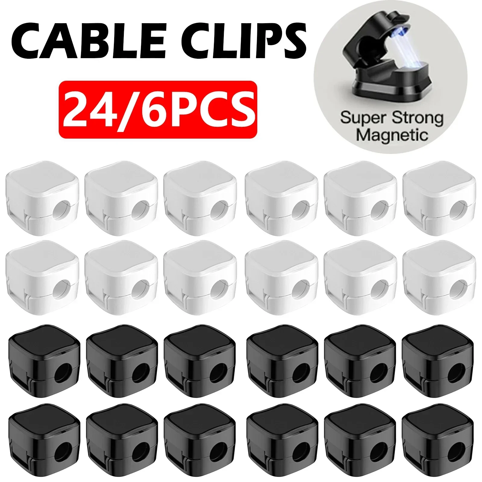 6/12/24PCS Magnetic Cable Orga - Magnetic Charging Cable 评论和价格