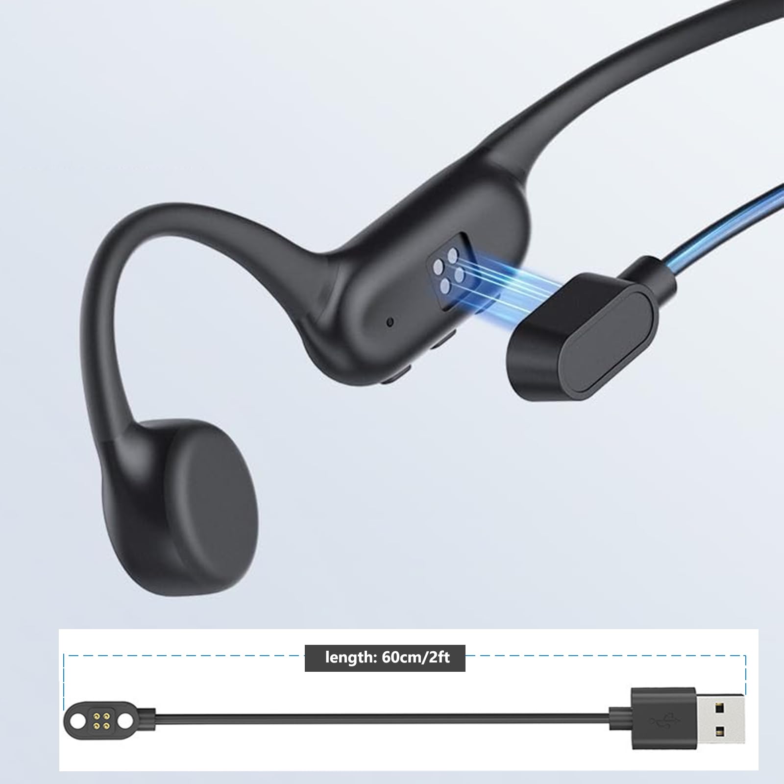 Bone Conduction Earphones with - Magnetic Charging Cable 评论和价格
