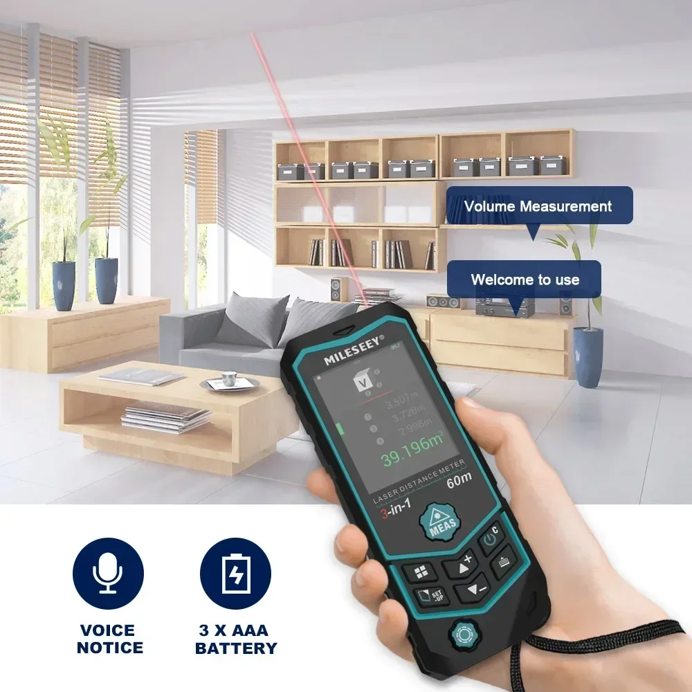 Mileseey R2B 60M USB Charging  - Laser Distance Measure 评论和价格