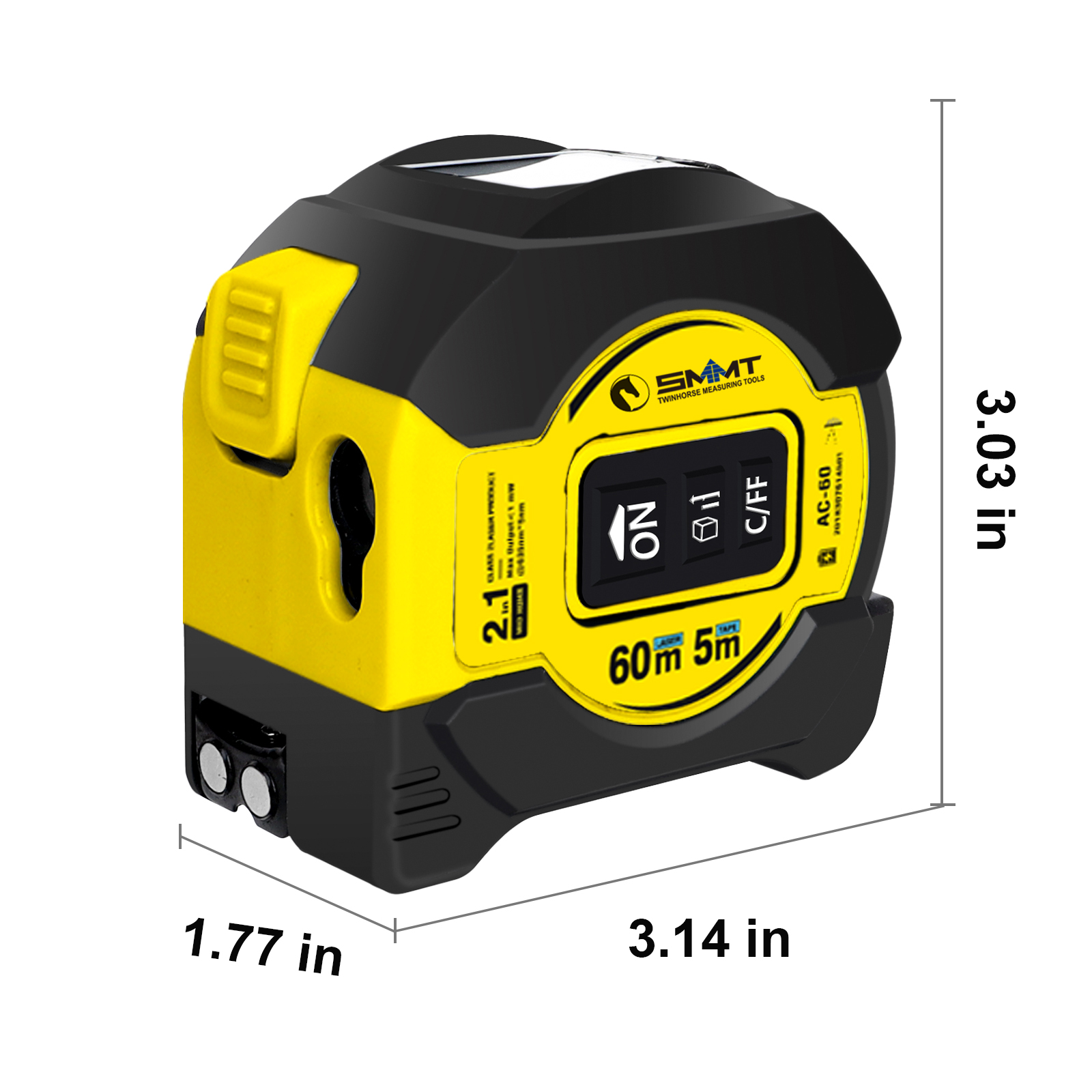 2-in-1 Laser Tape Measure 5m 6 - Laser Distance Measure 评论和价格
