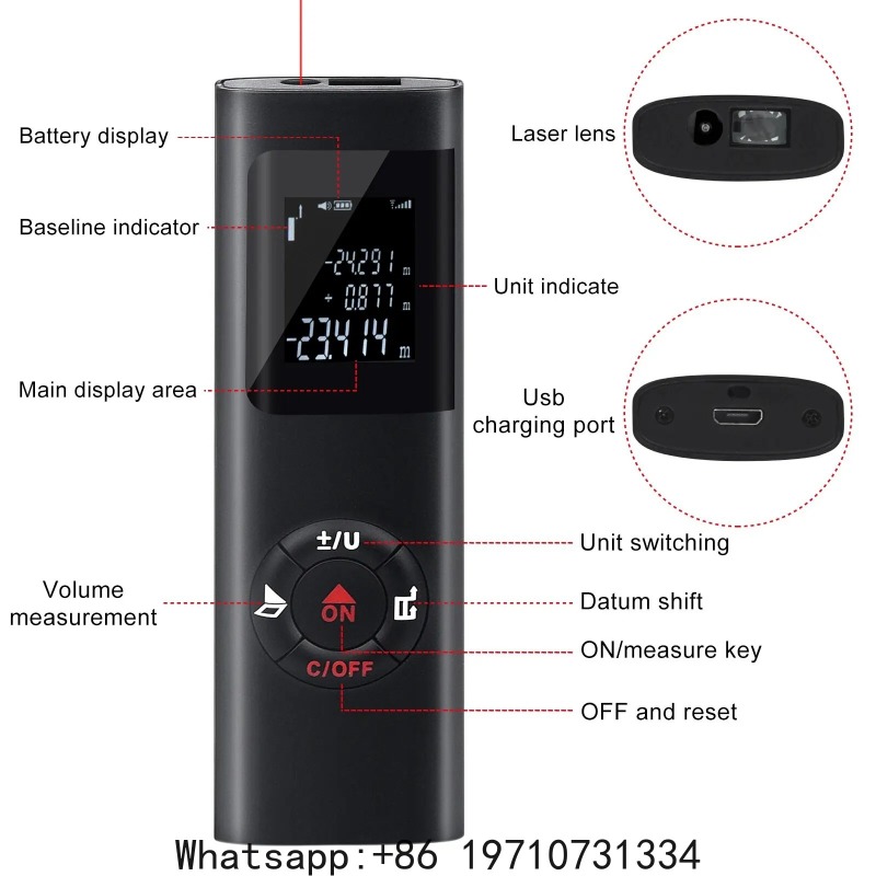 40M/60M Mini Smart Laser Dista - Laser Distance Measure 评论和价格
